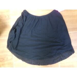Dance Skirt Basic Medium Child 10-12 Black Ballet Pointe Ruched Sides Ballet